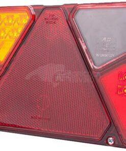 Luz trasera multifunción Izda. LED, rectangular, 12-24 V, 242 x 134 x 36,5 mm, Kramp