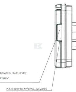 Luz trasera multifunción Izda. LED, rectangular, 12-24 V, 242 x 134 x 36,5 mm, Kramp