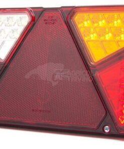 Luz trasera multifunción LED, rectangular, dcha., 12-24 V, 242 x 134 x 36,5 mm, Kramp
