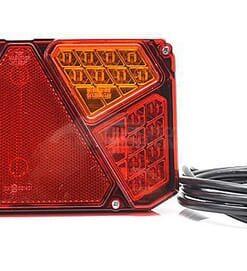 Luz trasera multifunción LED, rectangular, dcha., 12-24 V, 242 x 134 x 36,5 mm, Kramp 19 Luz trasera multifunción LED, rectangular, dcha., 12-24 V, 242 x 134 x 36,5 mm, Kramp