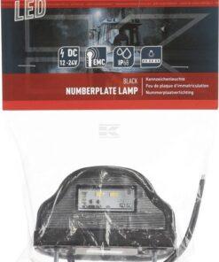 Luz de matrícula LED, 12-24 V, transparente, atornillable, 100 x 57 x 60 mm, Kramp
