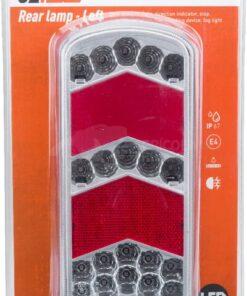 Luz trasera LH LED, rectangular, 12-24V, 228x106x40mm