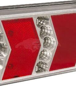 Luz trasera LH LED, rectangular, 12-24V, 228x106x40mm