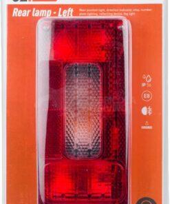 Luz trasera, IZQ rectangular, 12/24V, 180x100x80mm, gopart