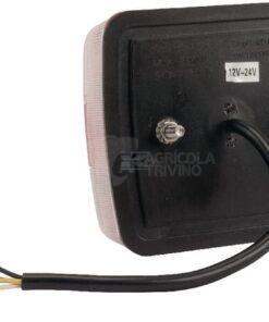 Piloto trasero LED, cuadrado, 12/24V, 100x40x100mm