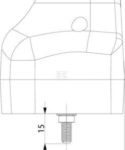 Luz de placa matrícula 5 W, rectangular, 12/24 V, blanco, 97 x 62 x 61,8 mm, gopart