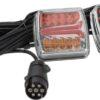 Set de luces con cable LED, 12-24 V, fijación atornillable posterior, cable 12,5 m, Kramp