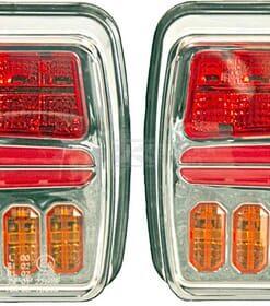 Set de luces con cable LED, 12-24 V, fijación atornillable posterior, cable 12,5 m, Kramp