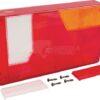 Tulipa luz trasera/dcha., rojo/transparente/ámbar, rectangular 235x135x35mm, Ajba 3 Tulipa luz trasera/dcha., rojo/transparente/ámbar, rectangular 235x135x35mm, Ajba