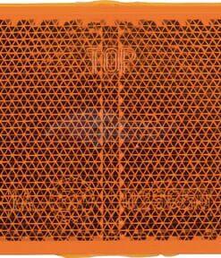 Reflector, naranja, rectangular