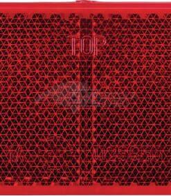 Reflector, rojo, rectangular