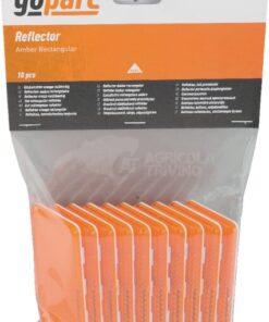 Reflector, naranja, rectangular