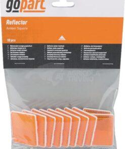 Reflector, naranja, rectangular