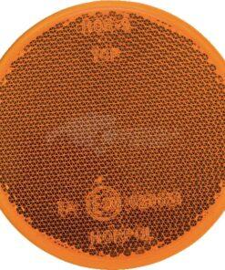 Reflector, naranja, redondo