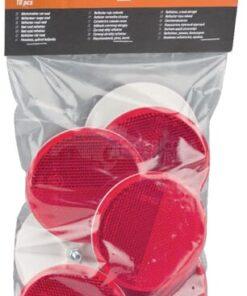 Reflector, rojo, redondo