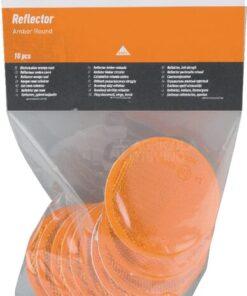 Reflector, naranja, redondo