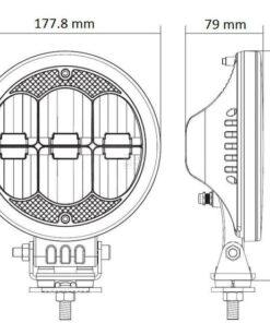 Luz conducc. redonda LED 177mm 13 Luz conducc. redonda LED 177mm
