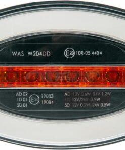 Luz frontal LED multifunción, ovalada, 12-24V, 136,4 x 91 x 40 mm, Kramp 17 Luz frontal LED multifunción, ovalada, 12-24V, 136,4 x 91 x 40 mm, Kramp