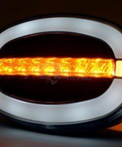 Luz frontal LED multifunción, ovalada, 12-24V, 136,4 x 91 x 40 mm, Kramp 16 Luz frontal LED multifunción, ovalada, 12-24V, 136,4 x 91 x 40 mm, Kramp