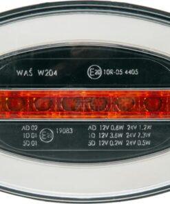Luz frontal LED multifunción, ovalada, 12-24V, 136,4 x 91 x 40 mm, Kramp 14 Luz frontal LED multifunción, ovalada, 12-24V, 136,4 x 91 x 40 mm, Kramp