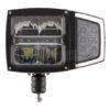 Faro LED, 38 W, rectangular, 12-24 V, 229 x 150 x 80 mm, calefactado, luz de carretera/cruce, flex anti-nieve, Kramp