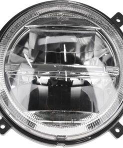 Faros LED, 22/21 W, redondos, 9-36 V, Ø140 mm, luz alta/luz baja, conector H4, par, Kramp 34 Faros LED, 22/21 W, redondos, 9-36 V, Ø140 mm, luz alta/luz baja, conector H4, par, Kramp