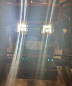Headlight LED, 23/45W, rectangular, 12-24V, 168x107x82mm, High beam/Low beam, heated, Kramp