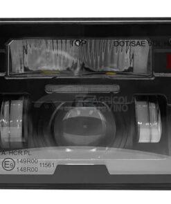 Headlight LED, 23/45W, rectangular, 12-24V, 168x107x82mm, High beam/Low beam, heated, Kramp
