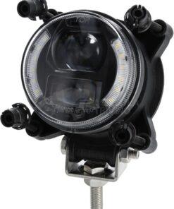 Faro LED, 30/5W, redondo, 10-30V, diámetro 90mm, luz de cruce, luz de posición, conector H9, Kramp