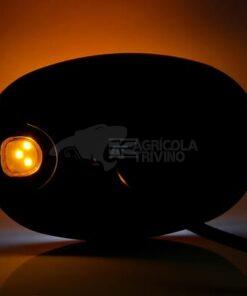 Luz frontal multifunción LED, ovalada, con repetidor, 12-24V, 136.4x91x40mm