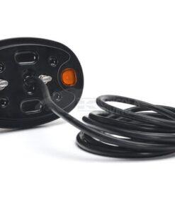 Luz frontal multifunción LED, ovalada, con repetidor, 12-24V, 136.4x91x40mm