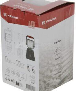 Luz de trabajo LED recargable, blanco/naranja, 9 LED de alta potencia, con soporte de pared