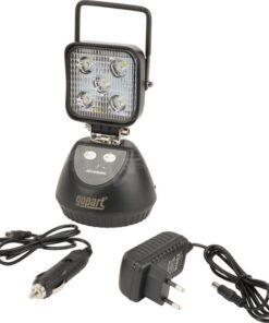 Foco de trabajo recargable LED, 15 W, 1080 lm, 230 x 115 mm