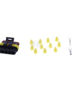 Juego de conectores Superseal de 5 clavijas macho + hembra