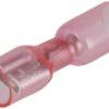 Conector de cuchilla hembra termorretráctil, rojo, 0,5-1mm², 6,3x4,8mm