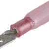Conector de cuchilla macho termorretráctil, rojo, 0,5-1mm², 6,3x4,8mm