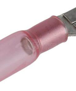 Conector de cuchilla macho termorretráctil, rojo, 0,5-1mm², 6,3x4,8mm