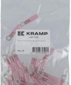 Conector de ojal termorretráctil, rojo, 0,5-1mm², Ø4,3mm