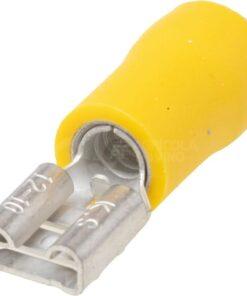 Terminal hembra, amarillo, 4-6mm² 6.3x0.8mm (50 uds.)