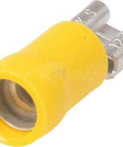 Terminal hembra, amarillo, 4-6mm² 6.3x0.8mm (50 uds.)