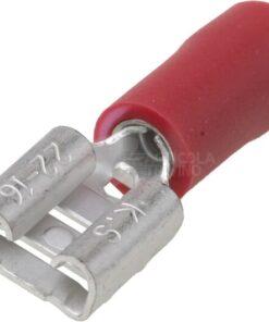 Terminal hembra, rojo, 0.5-1mm² 6.3x0.8mm (100 uds.)