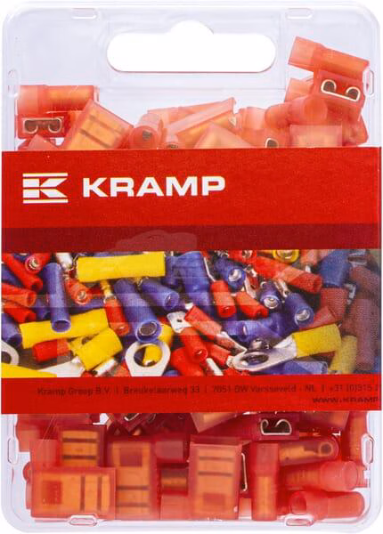 Terminal cable conector angular, rojo 4 Terminal cable conector angular, rojo