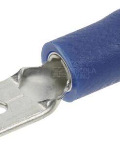 Terminal plano macho, azul, 1.5-2.5mm² 6.3x0.8mm (100 uds.)