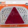 Luz multifunction LED, Dcha., rectangular, 12 V, 244 x 149 x 48 mm, conexión tipo bayoneta de 7 pines, gopart