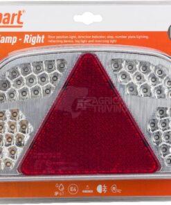 Luz multifunction LED, Dcha., rectangular, 12 V, 244 x 149 x 48 mm, conexión tipo bayoneta de 7 pines, gopart