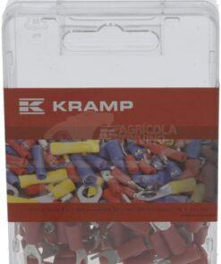 Termnial de cable tipo horquilla, funda roja 6 Termnial de cable tipo horquilla, funda roja