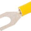 Conector de cable tipo horquilla amarillo