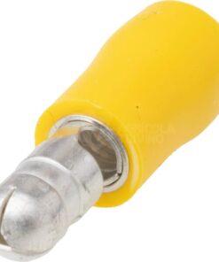 Conector de empalme tipo bala, macho, amarillo, 4-6mm² Ø5mm (50 uds.)