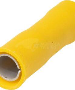 Conector de empalme tipo bala, hembra, amarillo, 4-6mm² Ø5mm (50 uds.)