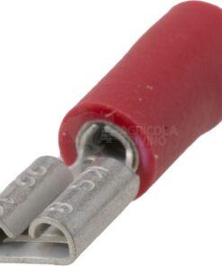 Terminal hembra, rojo, 0.5-1mm² 4.8x0.8mm (100 uds.)